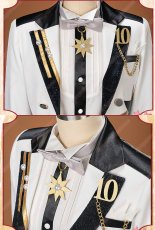 画像9: 高品質 実物撮影  DREAM LIVE Tour 10th xALL STARS!!　全員 伏見弓弦 斎宮宗 天城一彩 礼瀬マヨイ 風早巽 白鳥藍良 椎名ニキ 漣ジュン 青葉つむぎ 守沢千秋 葵ひなた 羽風薫 乙狩アドニス 月永レオ 明星スバル 仁兎なずな 深海奏汰  あんさんぶるスターズ! あんスタ 風 コスチューム コスプレ衣装  オーダーメイド (9)