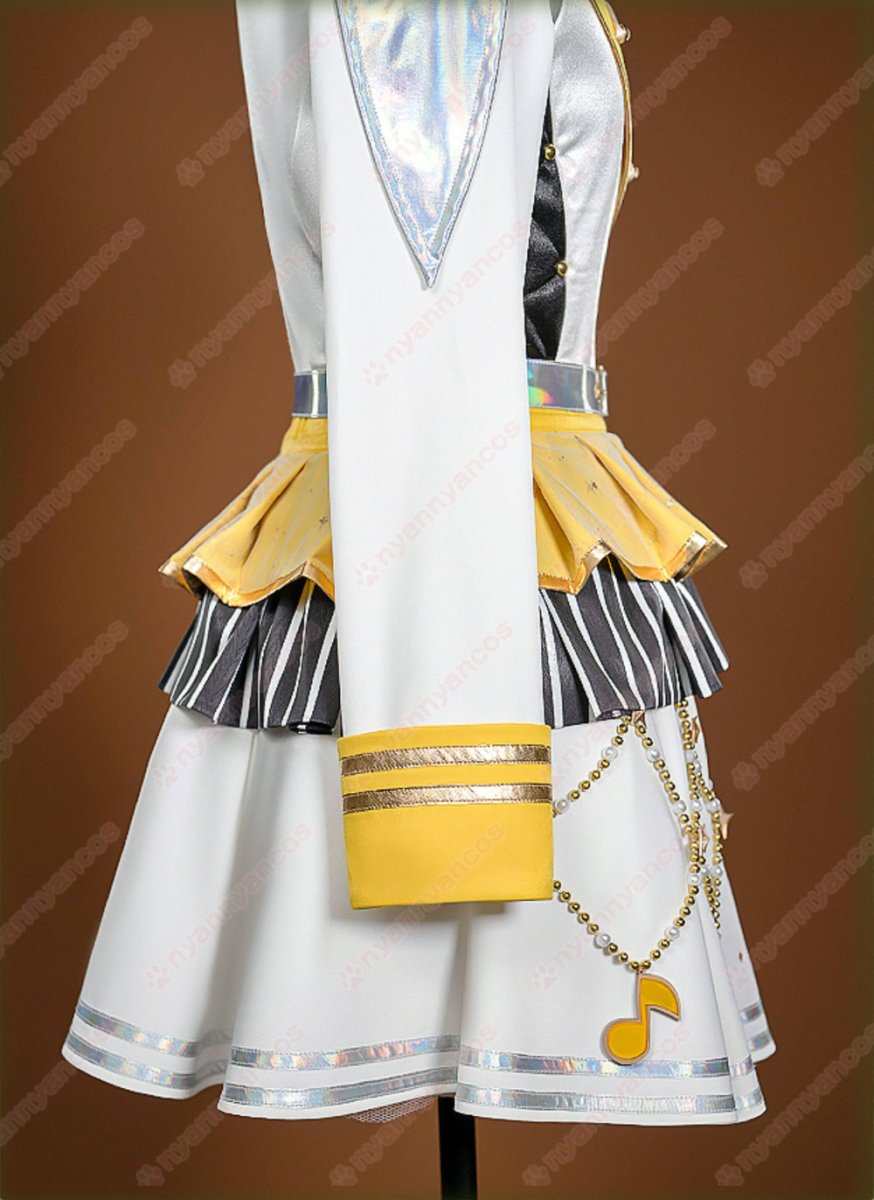 画像14: 高品質 実物撮影 鏡音リン プロセカ プロジェクトセカイ カラフルステージ！ feat.初音ミク 5th Anniversary 5周年 感謝祭 風 コスチューム コスプレ衣装  オーダーメイド (14)