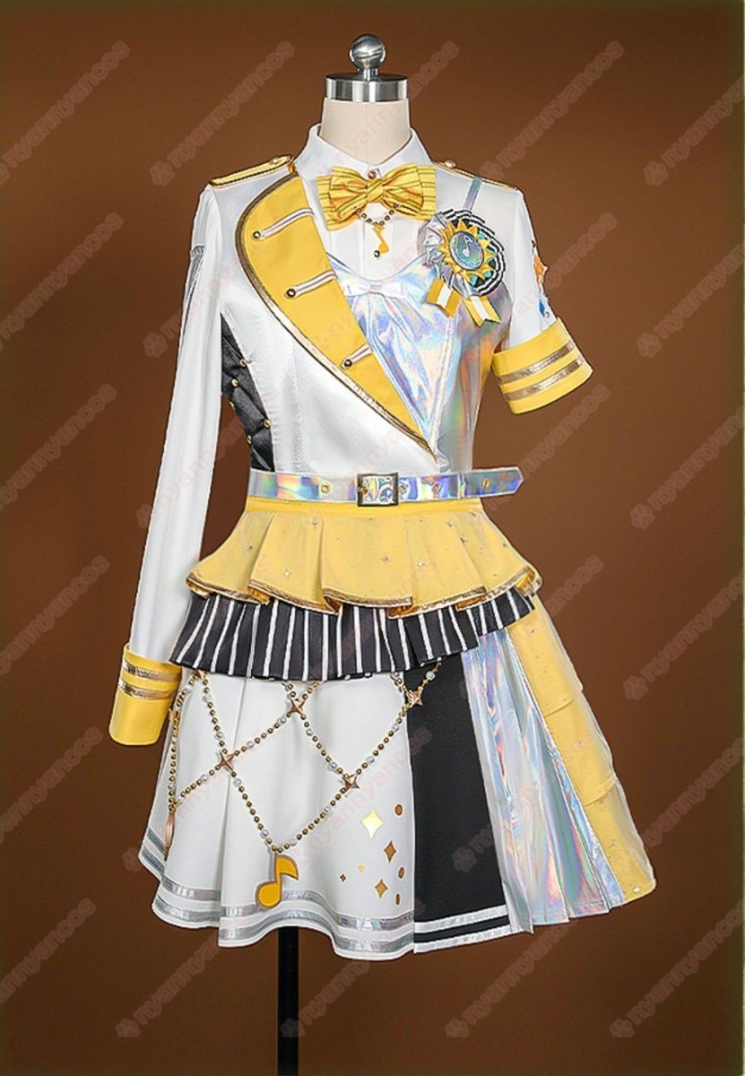 画像2: 高品質 実物撮影 鏡音リン プロセカ プロジェクトセカイ カラフルステージ！ feat.初音ミク 5th Anniversary 5周年 感謝祭 風 コスチューム コスプレ衣装  オーダーメイド (2)