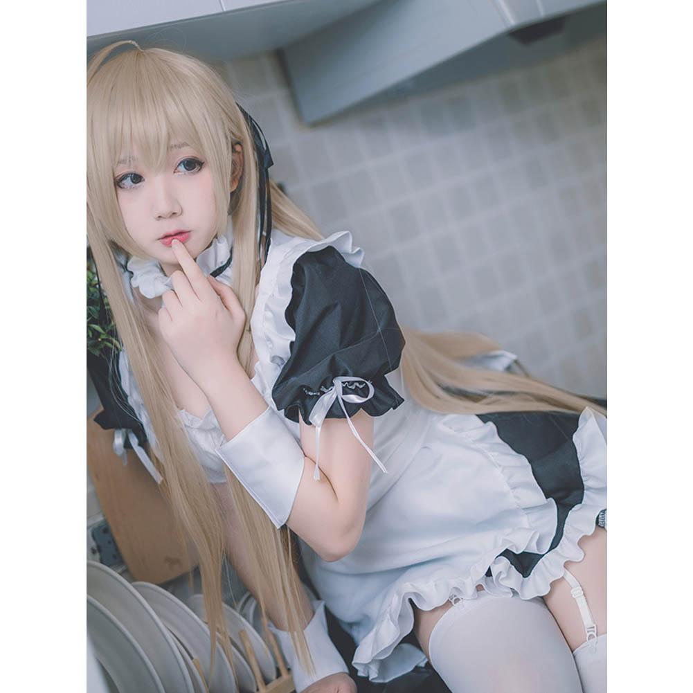 ヨスガノソラ 縁の空 春日野穹 かすがのそら 風 メイド服 ロリータ Lolita服 ウィッグ コスプレ衣装 コスチューム ヨスガノソラ 縁の空 春日野穹 かすがのそら 風 メイド服 ロリータ Lolita服 ウィッグ コスプレ衣装 コスチューム