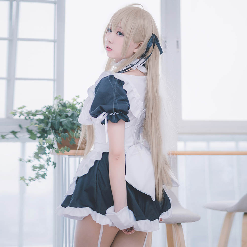 ヨスガノソラ 縁の空 春日野穹 かすがのそら 風 メイド服 ロリータ Lolita服 ウィッグ コスプレ衣装 コスチューム