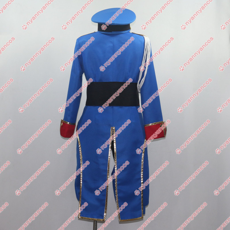 高品質 実物撮影 シェリル・ノーム 青い軍装 マクロスF フロンティア 風 コスプレ衣装 コスチューム オーダーメイド