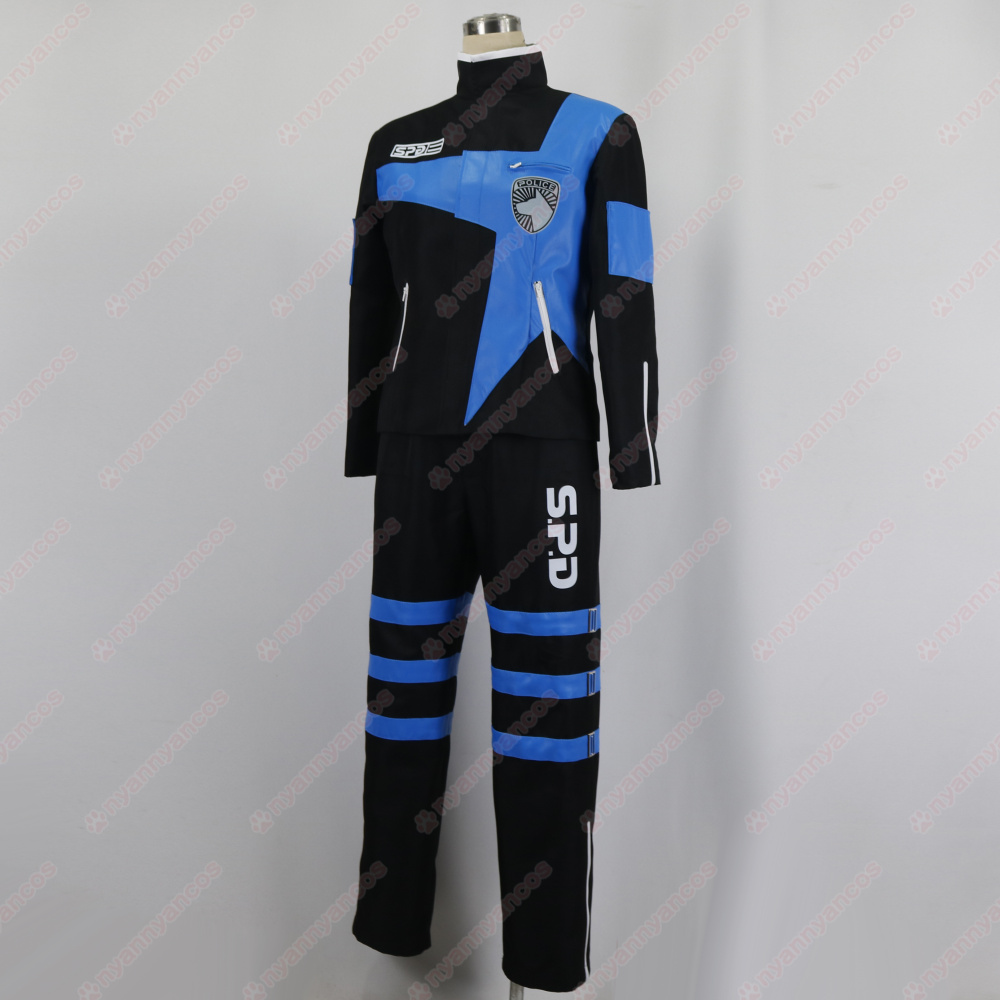 画像4: 高品質 実物撮影 戸増宝児 デカブルー  特捜戦隊デカレンジャー 風 コスプレ衣装 コスチューム オーダーメイド (4)