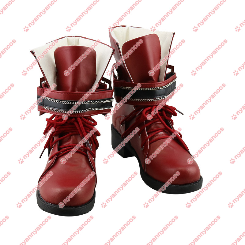 画像1: 高品質 実物撮影  ティファ ロックハート Tifa FF7 ファイナルファンタジーVII  風 コスプレ靴 ブーツ (1)