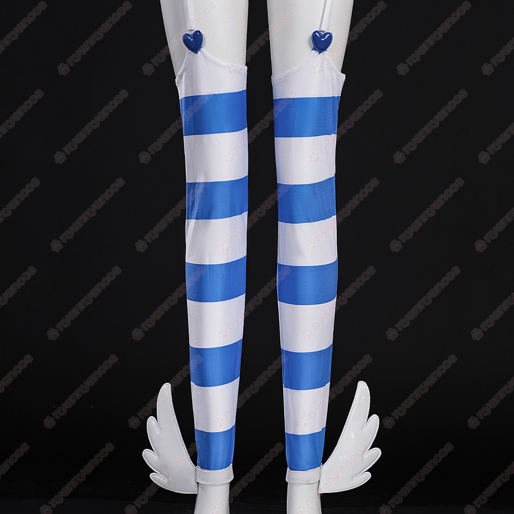 画像20: 高品質 実物撮影 ストッキング Newパンスト Newパンティ&ストッキングwithガーターベルト  風 コスプレ衣装 コスチューム (20)