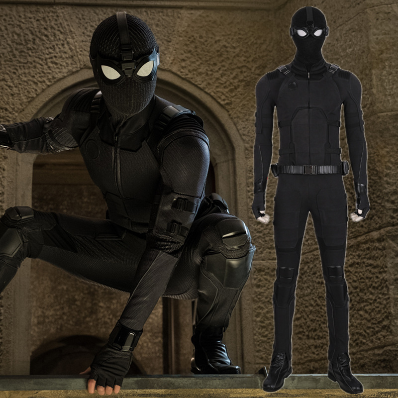 高品質 実物撮影 2019映画 Spider-Man 2　スパイダーマン:ファー・フロム・ホーム ピーター・パーカー ステルス スーツ Stealth  suit コスプレ衣装 コスプレ靴 バラ売り可 コスチューム オーダーメイド