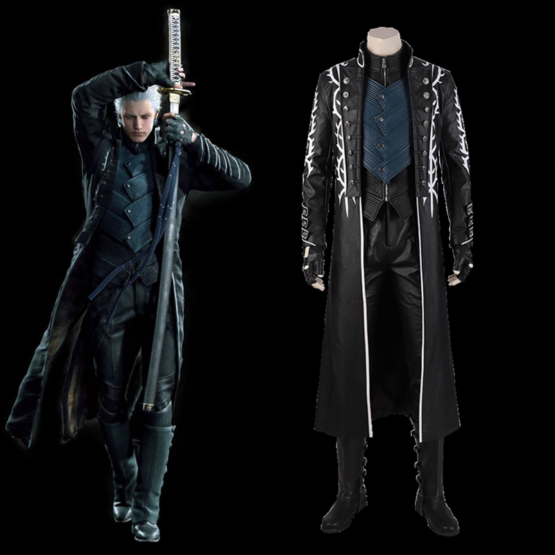 高品質 実物撮影 デビルメイクライ5 デビクラ Devil May Cry5 バージル Vergil ヴァージル ブーツ付き コスプレ靴 コスプレ衣装 バラ売り可 コスチューム オーダーメイド無料