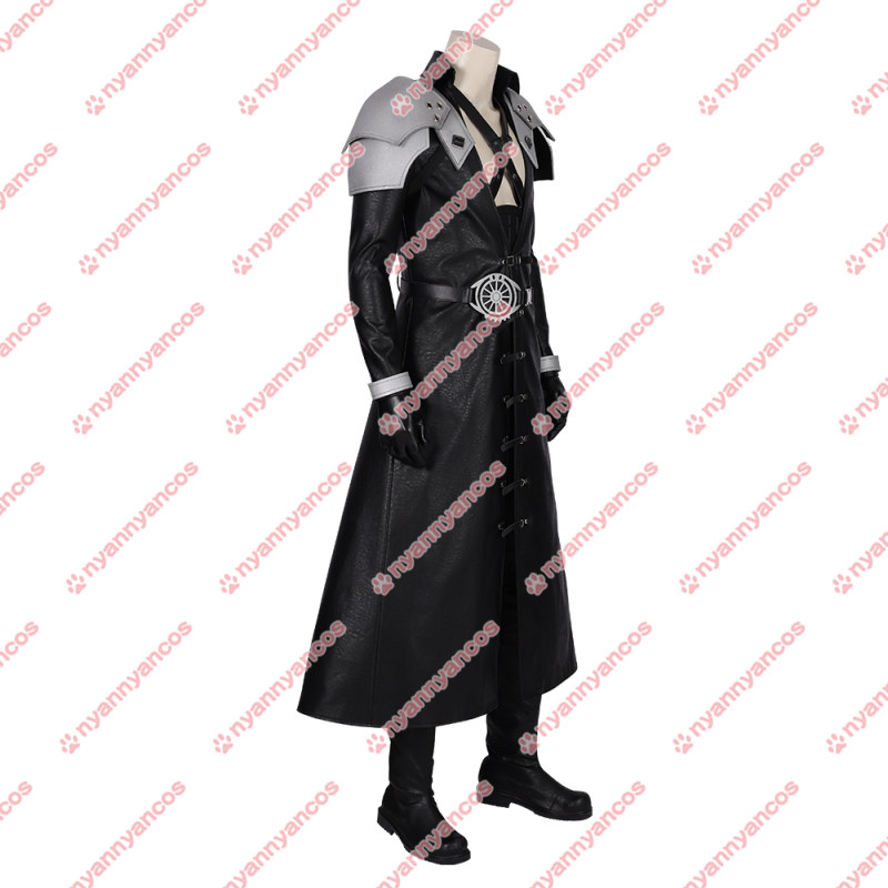 高品質 実物撮影 FF7 ファイナルファンタジーVII セフィロス Sephiroth 風 コスプレ衣装 コスプレ靴　ブーツ コスチューム  オーダーメイド