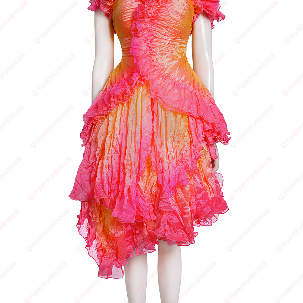 画像7: 高品質 実物撮影  グリンダ  Wicked ウィキッド ふたりの魔女  風 コスプレ衣装 コスチューム (7)