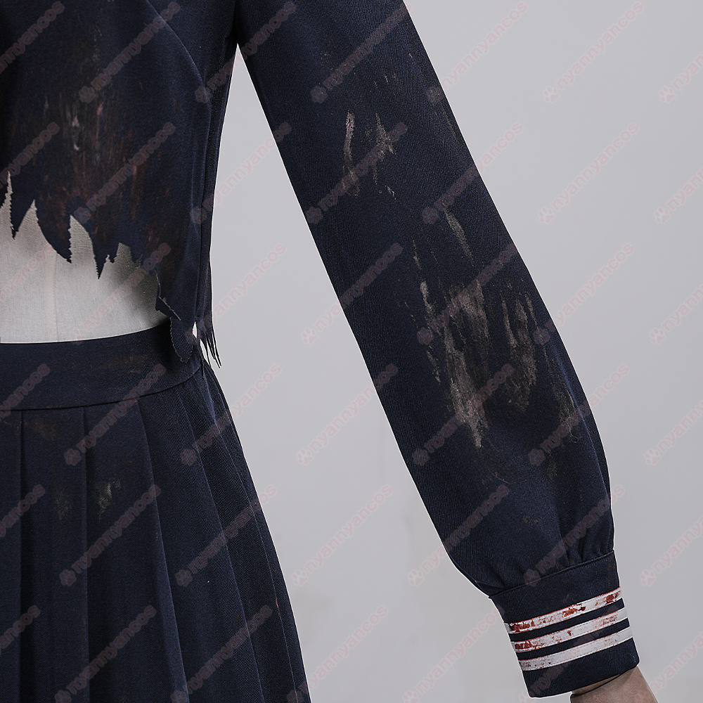 画像14: 高品質 実物撮影  深水雛子 サイレントヒルf   SILENT HILL f  風 コスプレ衣装 コスチューム オーダーメイド (14)