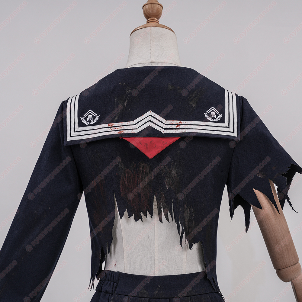 画像17: 高品質 実物撮影  深水雛子 サイレントヒルf   SILENT HILL f  風 コスプレ衣装 コスチューム オーダーメイド (17)