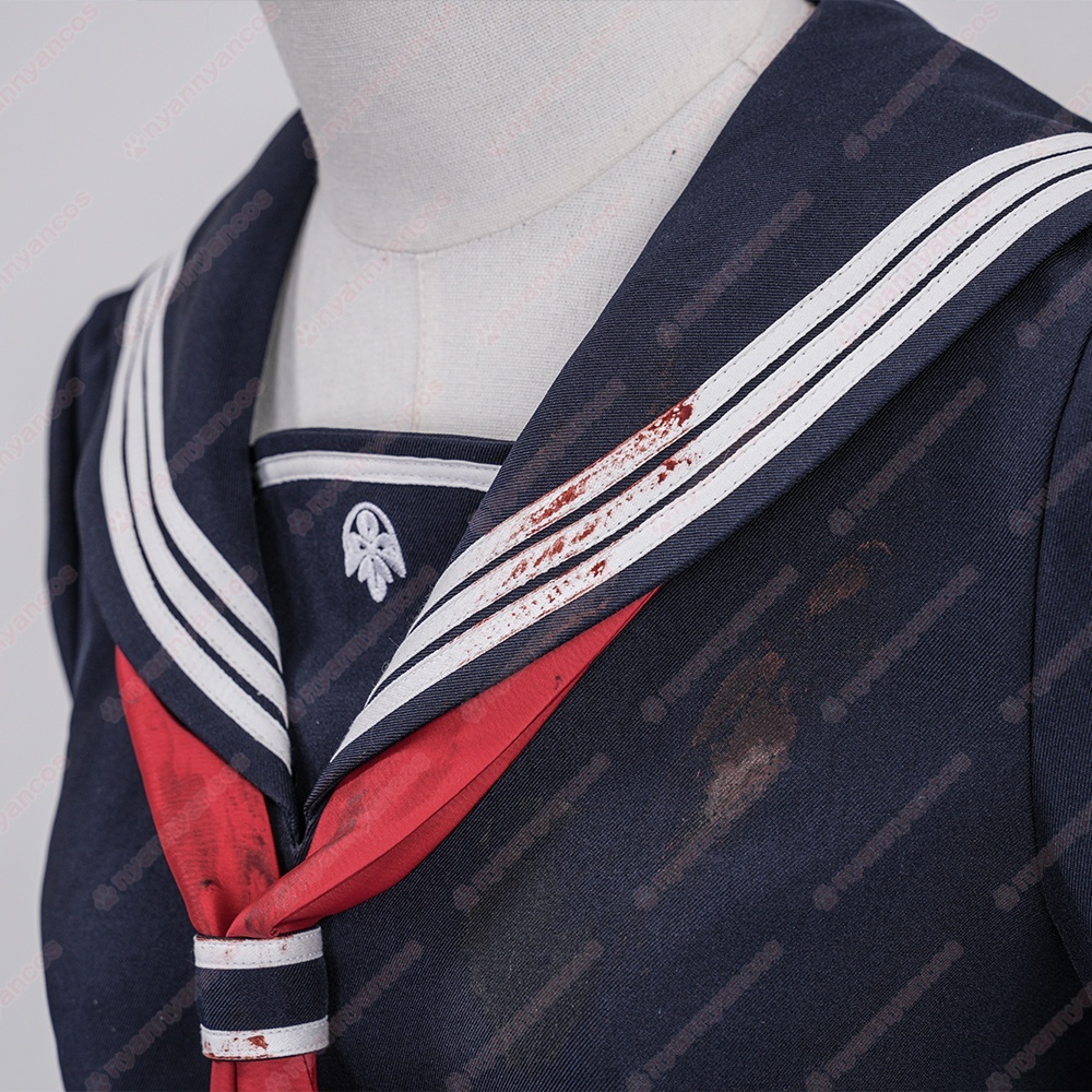 画像8: 高品質 実物撮影  深水雛子 サイレントヒルf   SILENT HILL f  風 コスプレ衣装 コスチューム オーダーメイド (8)