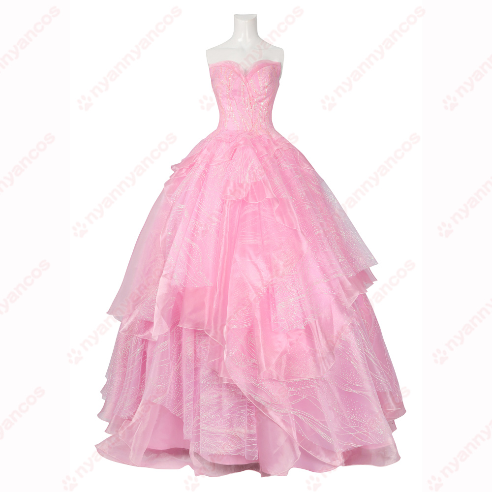 画像1: 高品質 実物撮影  グリンダ  Wicked ウィキッド ふたりの魔女 映画  風 コスプレ衣装 コスチューム オーダーメイド (1)