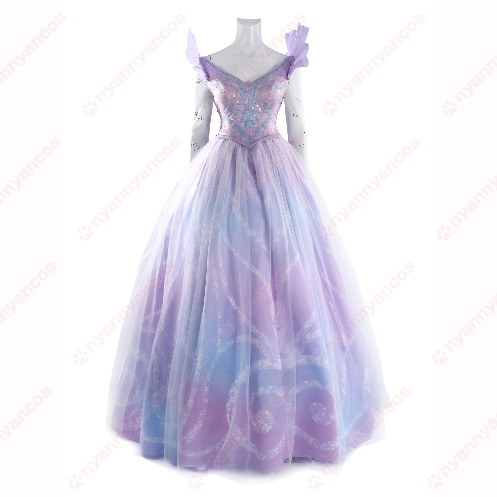 画像1: 高品質 実物撮影  グリンダ  Wicked ウィキッド 永遠の約束 映画  風 コスプレ衣装 コスチューム オーダーメイド (1)