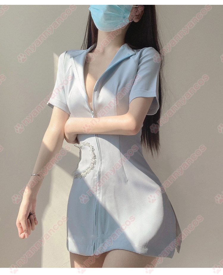 【正規逆輸入品】 セクシーナース服 白 看護婦 コスチューム