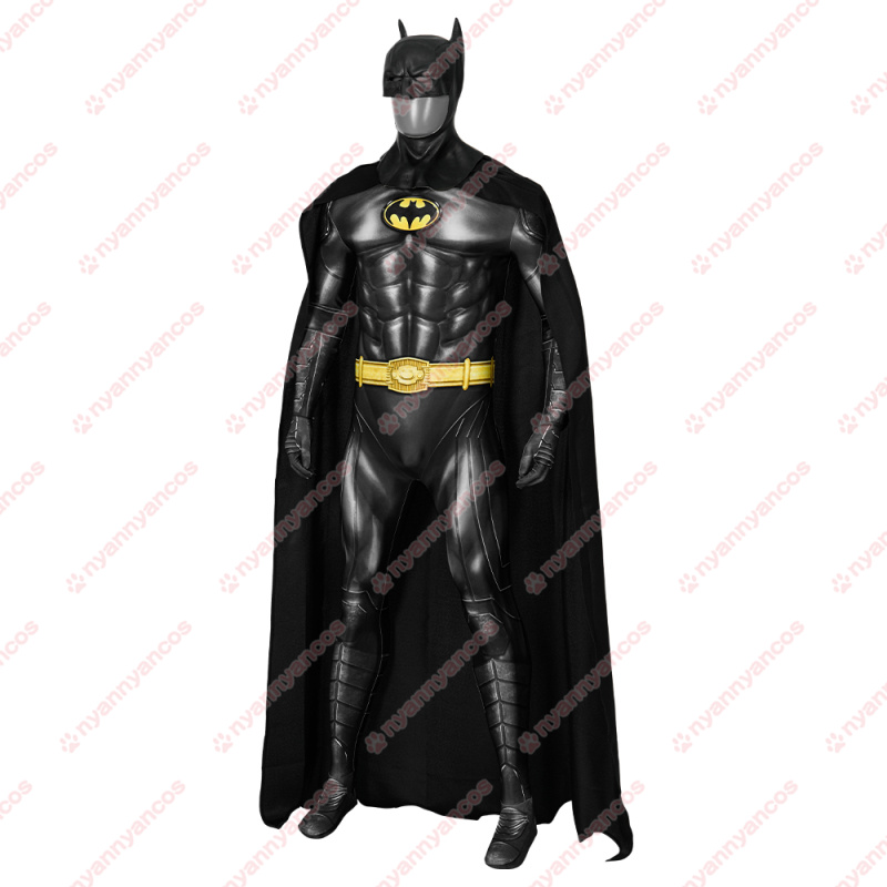 高品質 実物撮影 Batman バットマン 1989 ブルース・ウェイン 風 全身タイツ ゼンタイ 子供 コスプレ衣装 コスチューム